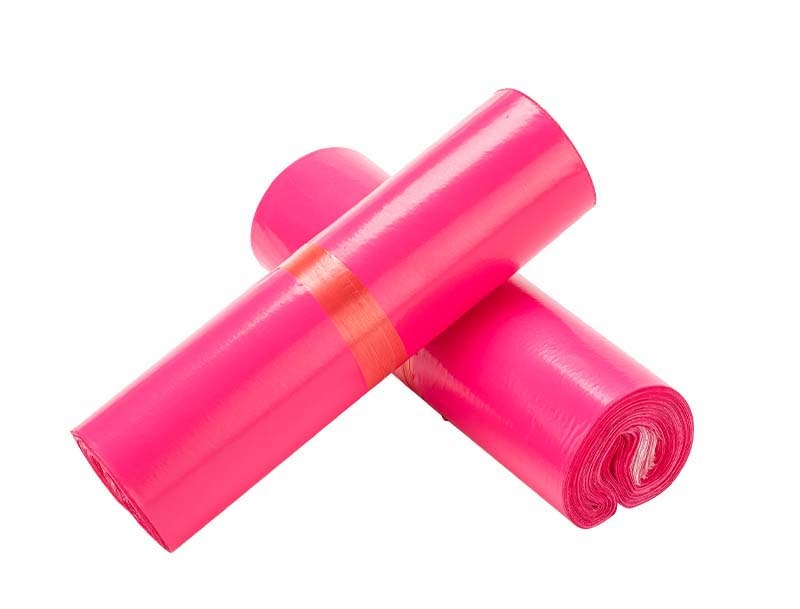 平房玫红色快递袋-02